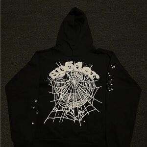 Black Spider Web Hoodie